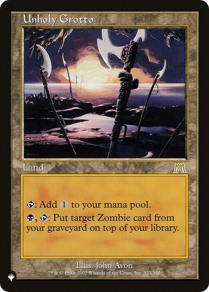 Image for Unholy Grotto (327) [The List Reprints]