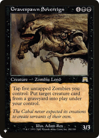Image for Gravespawn Sovereign (152) [The List Reprints]