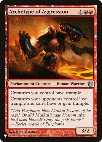 Image for Archetype of Aggression (88) [The List Reprints]