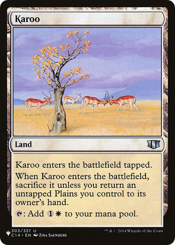 Image for Karoo (C14) (303) [The List Reprints]