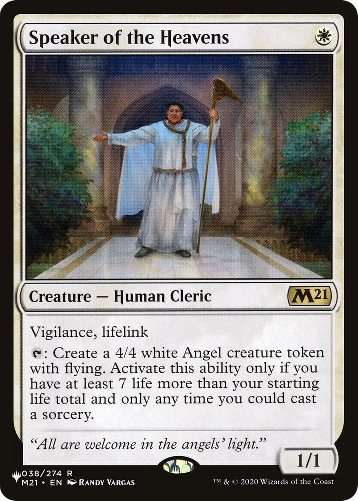 Image for Speaker of the Heavens (38) [The List Reprints]