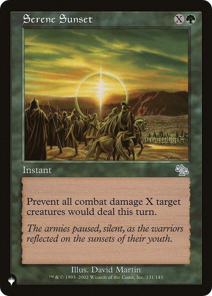Image for Serene Sunset (131) [The List Reprints]