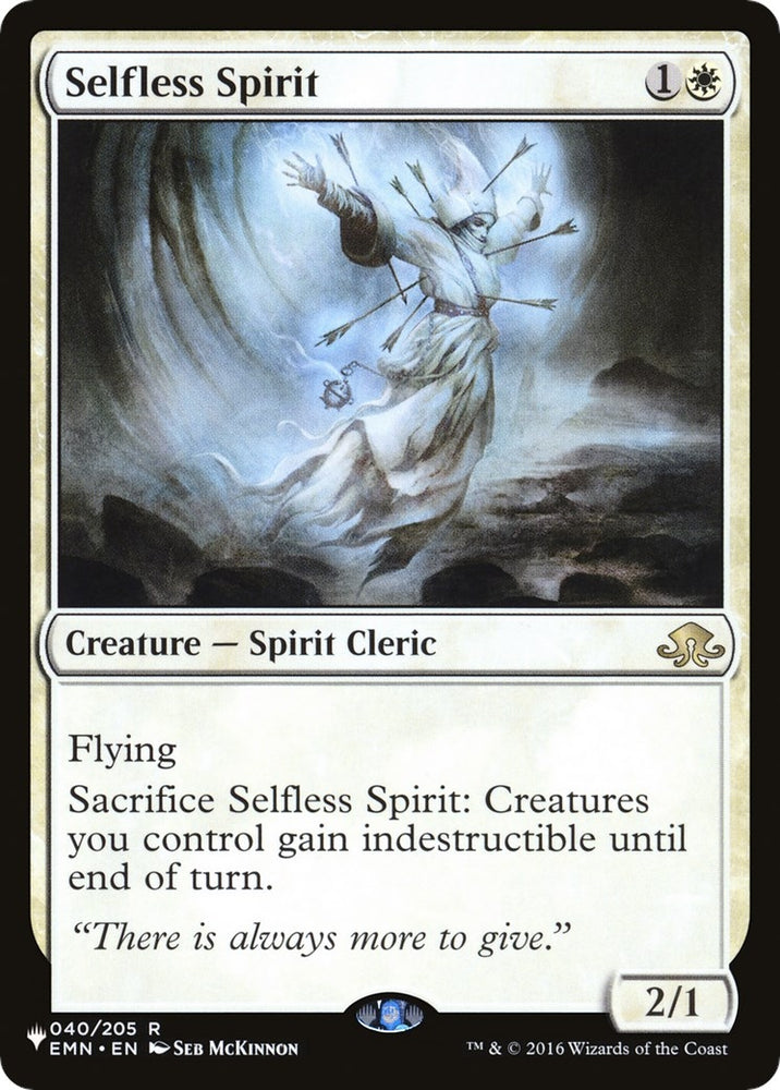 Image for Selfless Spirit (40) [The List Reprints]