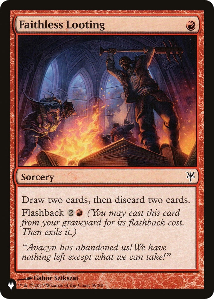 Image for Faithless Looting (DDK) (59) [The List Reprints]