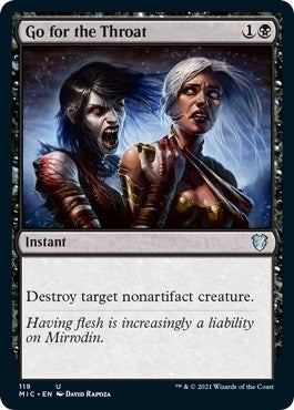 Image for Go for the Throat (119) [Commander: Innistrad: Midnight Hunt]