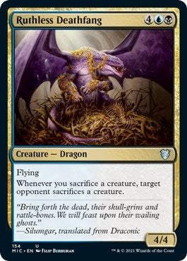 Image for Ruthless Deathfang (154) [Commander: Innistrad: Midnight Hunt]