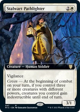 Image for Stalwart Pathlighter (Extended Art) (47) [Commander: Innistrad: Midnight Hunt]