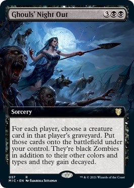 Image for Ghouls' Night Out (Extended Art) (57) [Commander: Innistrad: Midnight Hunt]