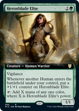 Image for Heronblade Elite (Extended Art) (64) [Commander: Innistrad: Midnight Hunt]