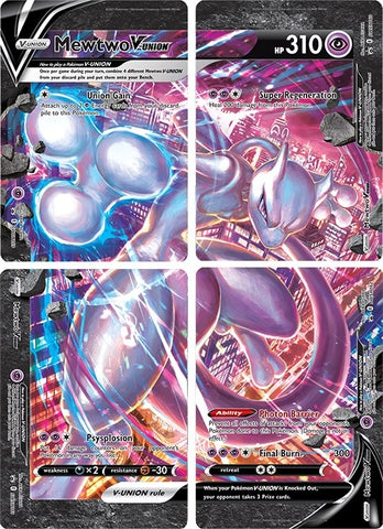 Image for Mewtwo V-UNION [Set of 4] [SWSH: Sword & Shield Promo Cards]