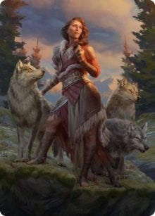 Image for Arlinn, the Pack's Hope Art Card (01/81) (1) [Art Series: Innistrad: Midnight Hunt]