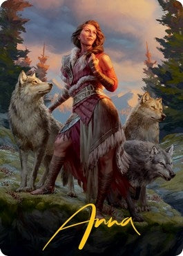 Image for Arlinn, the Pack's Hope Art Card (01/81) (Gold-Stamped Signature) (1) [Art Series: Innistrad: Midnight Hunt]