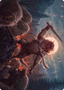 Image for Tovolar, the Midnight Scourge Art Card (06/81) (6) [Art Series: Innistrad: Midnight Hunt]