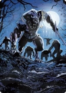 Image for Tovolar, the Midnight Scourge Art Card (08/81) (8) [Art Series: Innistrad: Midnight Hunt]