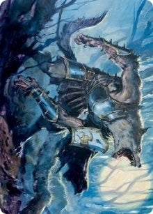 Image for Moonrage Brute Art Card (14) [Art Series: Innistrad: Midnight Hunt]