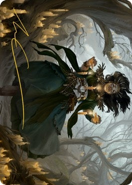 Image for Candlegrove Witch Art Card (15/81) (Gold-Stamped Signature) (15) [Art Series: Innistrad: Midnight Hunt]
