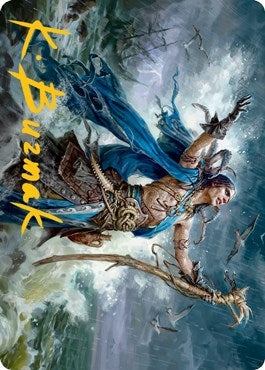Image for Lier, Disciple of the Drowned Art Card (Gold-Stamped Signature) (25) [Art Series: Innistrad: Midnight Hunt]