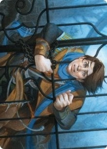 Image for Locked in the Cemetery Art Card (26) [Art Series: Innistrad: Midnight Hunt]