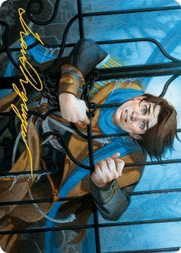 Image for Locked in the Cemetery Art Card (Gold-Stamped Signature) (26) [Art Series: Innistrad: Midnight Hunt]