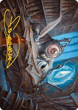 Image for Unblinking Observer Art Card (Gold-Stamped Signature) (31) [Art Series: Innistrad: Midnight Hunt]