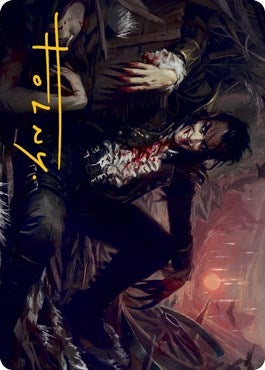 Image for Arrogant Outlaw Art Card (Gold-Stamped Signature) (33) [Art Series: Innistrad: Midnight Hunt]
