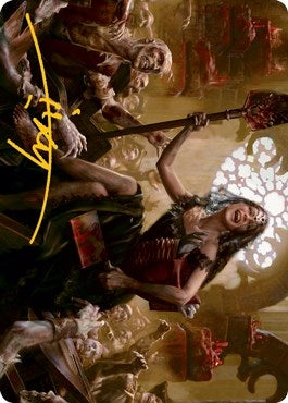 Image for Gisa, Glorious Resurrector Art Card (Gold-Stamped Signature) (35) [Art Series: Innistrad: Midnight Hunt]