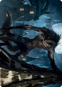 Image for Stalking Predator Art Card (40) [Art Series: Innistrad: Midnight Hunt]
