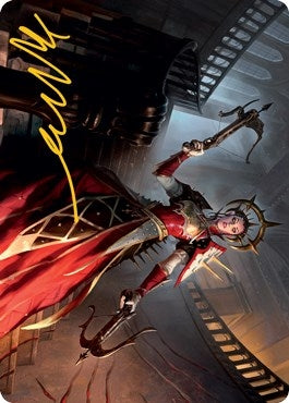 Image for Bloodthirsty Adversary Art Card (Gold-Stamped Signature) (41) [Art Series: Innistrad: Midnight Hunt]