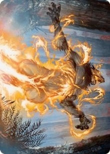 Image for Burn the Accursed Art Card (42) [Art Series: Innistrad: Midnight Hunt]