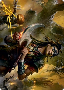 Image for Harvesttide Sentry Art Card (Gold-Stamped Signature) (47) [Art Series: Innistrad: Midnight Hunt]