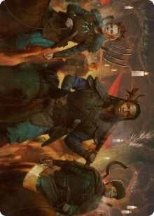 Candlelit Cavalry Art Card (48) [Art Series: Innistrad: Midnight Hunt]