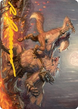 Image for Duel for Dominance Art Card (Gold-Stamped Signature) (51) [Art Series: Innistrad: Midnight Hunt]