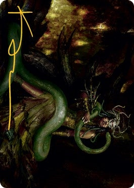 Image for Saryth, the Viper's Fang Art Card (Gold-Stamped Signature) (53) [Art Series: Innistrad: Midnight Hunt]