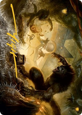 Image for Storm the Festival Art Card (Gold-Stamped Signature) (54) [Art Series: Innistrad: Midnight Hunt]