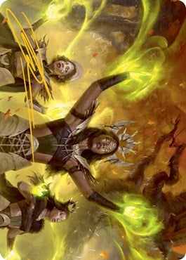 Image for Dawnhart Wardens Art Card (Gold-Stamped Signature) (57) [Art Series: Innistrad: Midnight Hunt]