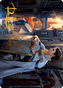 Image for Dennick, Pious Apprentice Art Card (Gold-Stamped Signature) (58) [Art Series: Innistrad: Midnight Hunt]