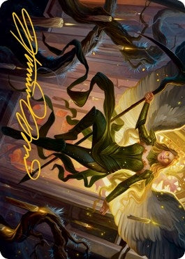 Image for Sigarda, Champion of Light Art Card (Gold-Stamped Signature) (68) [Art Series: Innistrad: Midnight Hunt]