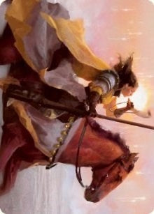 Image for Sunrise Cavalier Art Card (69) [Art Series: Innistrad: Midnight Hunt]