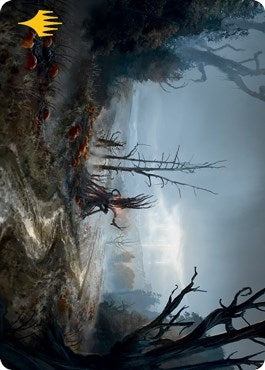 Image for Overgrown Farmland Art Card (Gold-Stamped Signature) (74) [Art Series: Innistrad: Midnight Hunt]