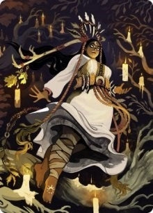 Image for Candlegrove Witch Art Card (76/81) (76) [Art Series: Innistrad: Midnight Hunt]