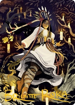 Image for Candlegrove Witch Art Card (76/81) (Gold-Stamped Signature) (76) [Art Series: Innistrad: Midnight Hunt]
