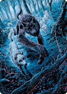 Image for Untamed Pup Art Card (77) [Art Series: Innistrad: Midnight Hunt]