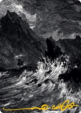 Image for Island Art Card (Gold-Stamped Signature) (78) [Art Series: Innistrad: Midnight Hunt]