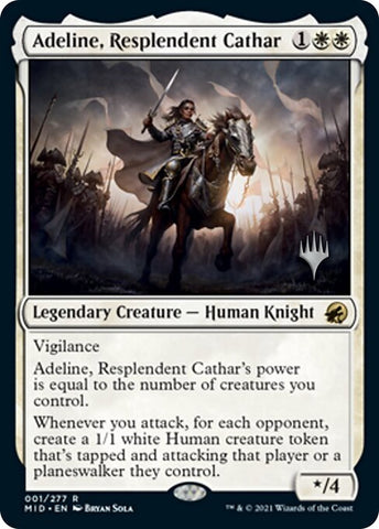 Image for Adeline, Resplendent Cathar (1) [Promo Pack: Innistrad: Midnight Hunt]