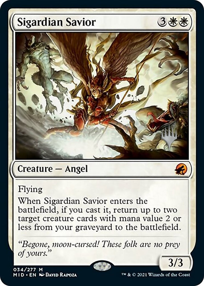 Image for Sigardian Savior (34) [Promo Pack: Innistrad: Midnight Hunt]