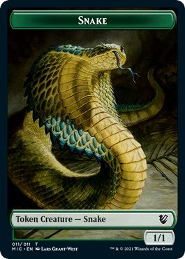 Image for Snake // Spirit Double-Sided Token (11 // 2) [Commander: Innistrad: Midnight Hunt]