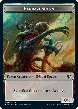 Image for Eldrazi Spawn // Human Soldier Double-Sided Token (1 // 2) [Commander: Innistrad: Midnight Hunt]