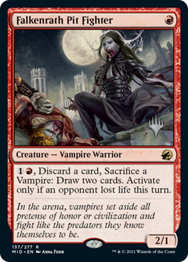 Image for Falkenrath Pit Fighter (137) [Promo Pack: Innistrad: Midnight Hunt]
