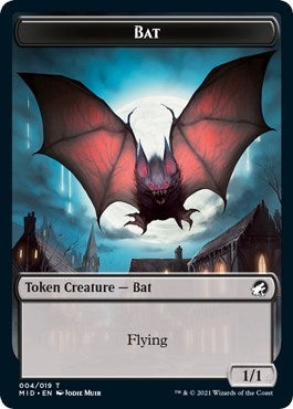 Image for Bat Token (4) [Innistrad: Midnight Hunt]