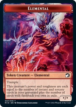 Image for Elemental Token (7) [Innistrad: Midnight Hunt]